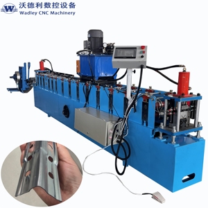 Machine universelle de poinçonnage et de formage de colonnes d'étagères pour la fabrication de cadres de piliers d'étagères de stockage en entrepôt - Product Image 2