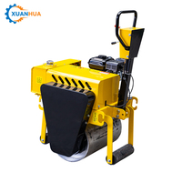 Changge Petit rouleau compresseur vibrant à tambour unique Rouleau compresseur manuel en asphalte de 1 tonne