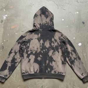 Sudadera con Capucha de Invierno Personalizada de Alta Calidad para Hombre, de Forro Polar Ecológico, Lavado Ácido, Decolorado al Sol, Estilo Holgado - Product Image 2