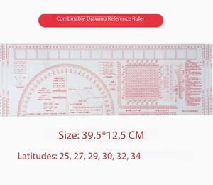 Plantilla de Medición DF XC 81 en cm Verticalmente para una Marcación Precisa de Latitud y Longitud - Product Image 3