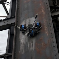 Robot mural antidéflagrant IP68 étanche, machine de sablage automatique efficace pour chaudière