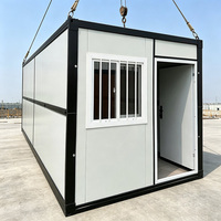 Casa Contenedor Prefabricada Desmontable de 10 pies/20 pies con Estructura Resistente, a Prueba de Humedad, Modular