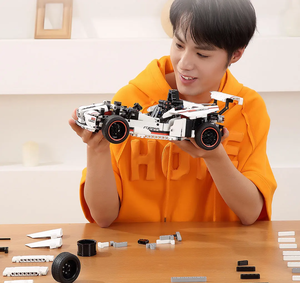 سيارة ألعاب للأطفال من ميجيا ميتو، تعمل بالتحكم عن بعد الذكي عبر البلوتوث، مع أكثر من 900 قطعة، مكعبات بناء ذكية، سيارة سباق على الطرق تعمل بالتحكم عن بعد - Product Image 5