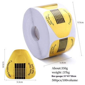 500 Pièces de Formes Adhésives en Plastique Dorées pour Ongles Français, Guides Autocollants pour Sculpture et Extension d'Ongles en Acrylique et Gel UV - Product Image 6