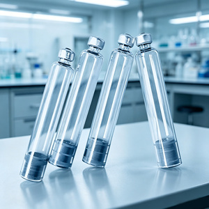 High Borosilicate Glass Vial With <b>Rubber</b> Stopper 2ml 10ml Clear Empty Sealed Glass Bottle for Liquid Filling and Storage Use - Product Image 3