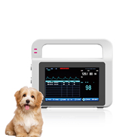Moniteur de signes vitaux vétérinaire VE5 Animal de compagnie Moniteur SPO2 + NIBP + PR Algorithme ECG synchronisé multicanal