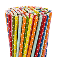 Pailles en papier réutilisables modernes pour fêtes, disponibles emballées ou non, avec logo ou design personnalisé