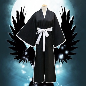Disfraz de Halloween de Grim Reaper/Kuchiki Rukia, Kimono de Anime Japonés, Traje de Cosplay Unisex de Poliéster para Adultos, Venta al Por Mayor - Product Image 2