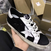 Sneakers de luxe haut de gamme, motif étoile vintage, respirantes, légères, à lacets, pour un ajustement confortable en toutes saisons