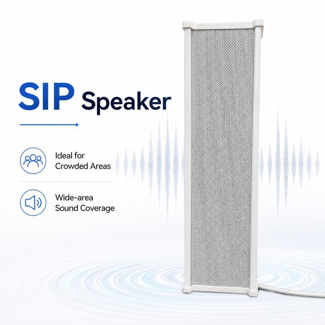 IP66 Aluminum Public Address Sound System for Parking Area Mall Train Station Wall Mounted Broadcasting Column Speaker