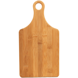 AS stok lokal Gratis pengiriman 13 1/2 "X 7" lingkungan bentuk dayung bambu papan pemotong dengan gagang untuk peralatan dapur - Product Image 1