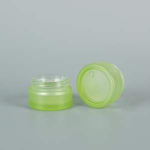 A medida Frost 5g 15g 30g 50g100g Crema hidratante de noche Fical Eye Cream Jars Cuidado DE LA PIEL Juego de embalaje de vidrio con tapas de Bambú - Product Image 5