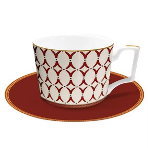 ชุดภาชนะอาหารสุดหรูลายกระดูกจีนสำหรับโรงแรม5ดาวจานเซรามิกสีแดงแบบราชวงศ์สำหรับร้านอาหารบ้าน - Product Image 4