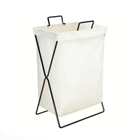 Grand panier à linge pliable et réutilisable en toile imperméable pour vêtements sales – Grande capacité, design moderne