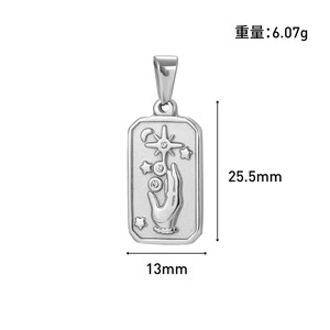 Ювелирные изделия из нержавеющей стали с цирконием - Product Image 6