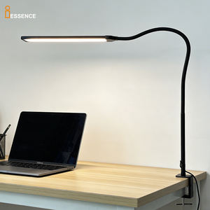 Lámpara de Escritorio LED de Diseño Europeo con Clip, Cuello de Cisne, 10 Niveles de Intensidad, <span class=keywords><strong>3</strong></span> Temperaturas de Color, Alimentación por CC, para Sala de Estar o Estudio - Product Image 1