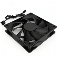 Ventilateur de boîtier PC RGB 12 cm, refroidisseur d'ordinateur de bureau, 12 V, silencieux et efficace