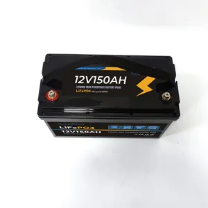 12V LiFEPO4 100ah锂电池12v 100ah LiFEPO4电池，带5V USB输出便携式电池组