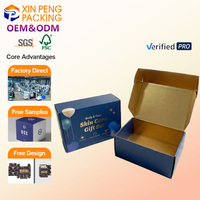 Cajas de Cartón Corrugado Impresas por Ambos Lados, Caja de Envío con Logotipo Personalizado Impreso en el Interior, Caja de Embalaje Estética para Suscripciones
