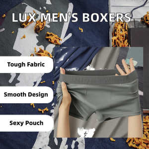 Lusso da <span class=keywords><strong>uomo</strong></span> di mezza età in cotone senza cuciture Boxer intimo Private Label <span class=keywords><strong>Sexy</strong></span> <span class=keywords><strong>slip</strong></span> con Logo personalizzato ODM fornitura - Product Image 3