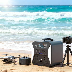 Premium Outdoor Solar Charge Pure Sine Wave 500W 500 Watt <b>Portable</b> Power Station Lithium Ion Battery - Product Image 4