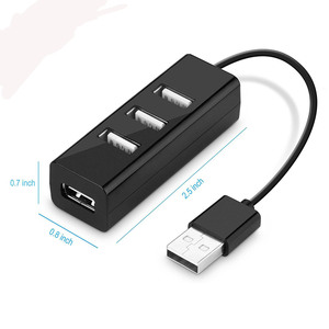 Usb Hub 4 Port 2.0 High Speed Desktop Laptop Expansion <b>Adapter</b> <b>Plug</b> And Play - Product Image 4