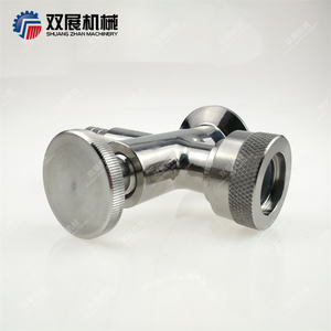 सेनेटरी स्टेनलेस स्टील 304 त्रि दबाना फिटिंग दृष्टि स्तर ग्लास गेज के साथ ऊपरी वाल्व केतली दृष्टि स्तर वाल्व - Product Image 4