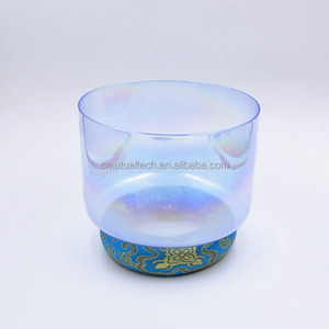 Bol chantant en cristal de quartz transparent Q're Crystal Cosmic Light Sky Color, pour la méditation spirituelle et zen. - Product Image 4