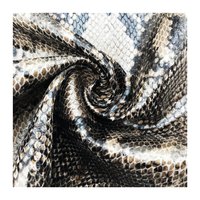 Tissu en daim imprimé, 90% Polyester, 10% Spandex, vente en gros, texture de peau de serpent sous-marine, combinaison pour vêtements