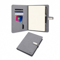 Carnet intelligent A5 multifonctionnel avec fonction de charge sans fil, organiseur, batterie externe, logo personnalisé, cadeau d'affaires