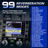Console de mixage audio professionnelle OEM PA10 à 10 canaux, montable en rack, avec effets analogiques intégrés pour l'audio, la vidéo et l'éclairage