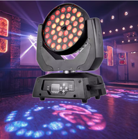 Vente en gros de 36 émetteurs RGBW à tête mobile, zoom, lavage LED, 10w 15w 18w 4en1 5en1 6en1 pour parcs à thème