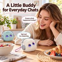 Pendentif en peluche robot IA personnalisé à détection tactile, pour l'apprentissage émotionnel des enfants, fabrication OEM, approvisionnement direct usine