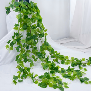 Guirlande <span class=keywords><strong>de</strong></span> <span class=keywords><strong>vigne</strong></span> artificielle <span class=keywords><strong>de</strong></span> 180 cm, réaliste, avec des veines et des tiges, pour <span class=keywords><strong>la</strong></span> décoration murale et <span class=keywords><strong>la</strong></span> verdure intérieure - Product Image 5