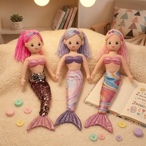<span class=keywords><strong>Bambole</strong></span> di Sirene in Peluche Personalizzabili, Adorabili Giocattoli Morbidi Imbottiti per Bambine - Product Image 4