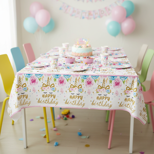 Unicorn <b>Table</b> <b>Cover</b> 51\"X71\" 240PCS/CS Party Tableware & Decorations - Product Image 5