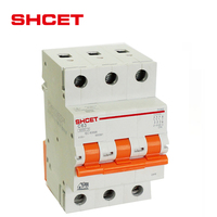 Interruptores de Circuito en Miniatura Eléctricos OEM de Fábrica AC MCB 1P 2P 3P 4P 1A 2A 3A 4A 5A 6A 10A 16A 20A 25A 32A 40A 50A 63A SHCET