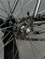 Vélo à pignon fixe FS-01S INTRO7 avec frein arrière V-Brake, jante en alliage d'aluminium robuste, cadre et fourche en acier CR-MO, 700c