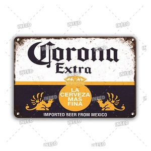 Letreros de cerveza de placa de metal al por menor calientes letreros de chapa de metal retro decorativos hechos a medida - Product Image 3