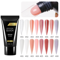 Colle à ongles personnalisée Pro Gel d'extension de construction antiadhésif Constructeur de gel dur Extensions d'ongles Constructeur d'ongles en gel dur