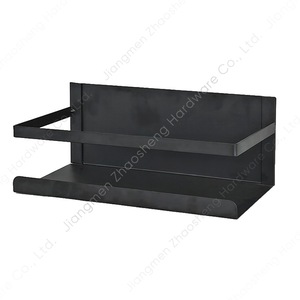 Étagère magnétique pour réfrigérateur, noire, rectangulaire, pour suspendre des épices, organiseur de réfrigérateur - Product Image 5