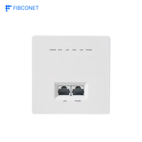 Kualitas tinggi tertanam 86 tipe ONTGPON Enterprise Campus Gigabit Panel ONU 1GE 1pot jaringan optik Unit wajah