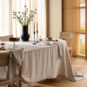 100% Châu Âu Khăn Trải Bàn Bằng Vải Handmade Hiện Đại Thiết Kế Vuông Cho Nhà Sử Dụng Đồng Bằng Nhuộm Để Phù Hợp Với Rộng Và Bàn Tròn - Product Image 4