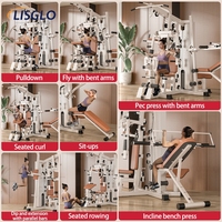 Équipement de musculation tout-en-un XJL pour la maison, station d'entraînement complète avec système de poulies à charges multiples, équipement d'exercice multifonctionnel