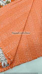 Orange Printed Cotton <b>Quilt</b> Bohemian Style Home Decor <b>Throw</b> Blanket All Season Luxury Woven Pattern - Product Image 4