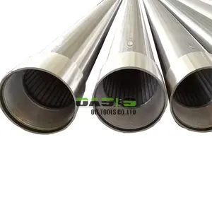 Tubo de filtro de aço inoxidável para indústria de petróleo/gás, tubo de filtro de aço inoxidável com ranhura de 0,5 mm para filtragem de água