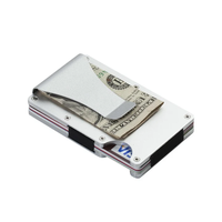Dompet Pria Anti-RFID Ultra Tipis dari Aluminium Berkualitas Tinggi, Dibuat Khusus oleh Produsen, dengan Mesin CNC dari Baja Anti Karat Emas