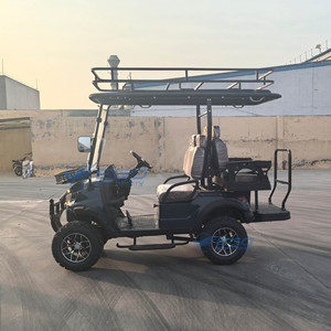 Voiturette de golf électrique tout-terrain personnalisée populaire, 4 places, pour la chasse, avec batterie au lithium, à vendre - Product Image 1