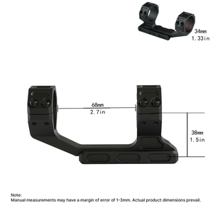 ขาตั้งกล้องอลูมิเนียม BANGBANG ขนาด 34 มม. แบบ Cantilever ความสูงตรงกลาง 1.5 นิ้ว ระยะห่าง 2.7 นิ้ว สำหรับกิจกรรมกลางแจ้ง (สีดำ) - Product Image 3