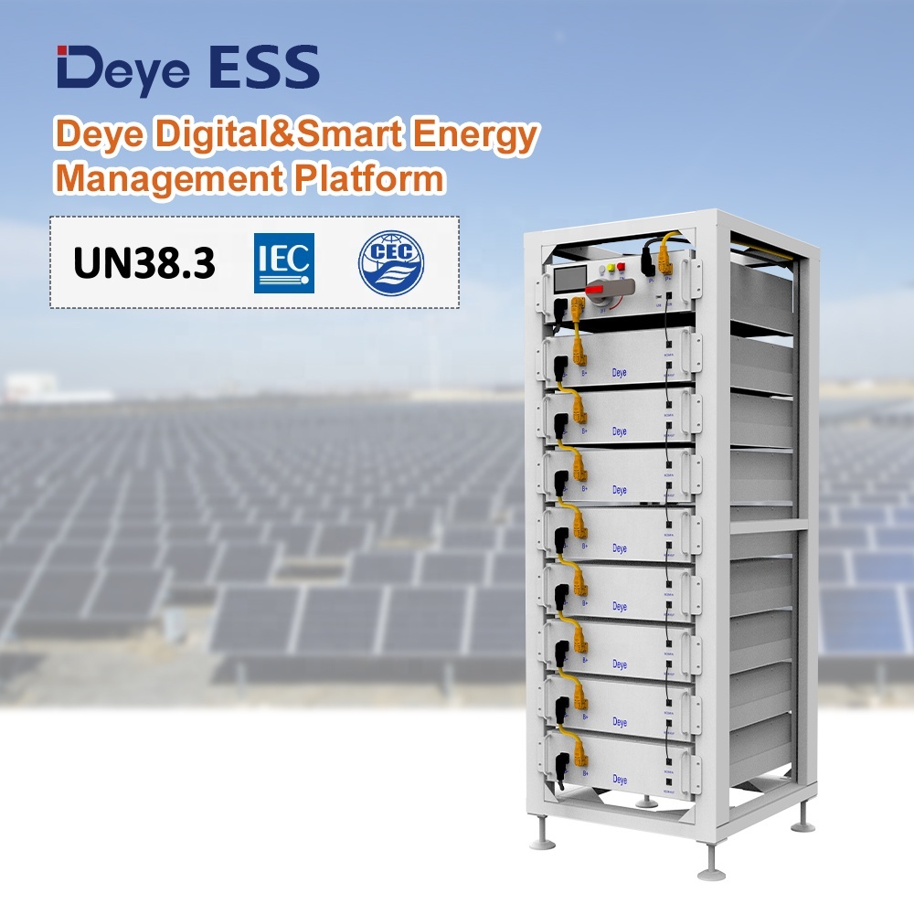 Deye ESS NEW <strong>2026</strong> BOS-G Best Lifepo4 <strong>100Ah</strong> <strong>Lithium</strong> Ion Home <strong>Battery</strong> Energy Storage System Boxes
